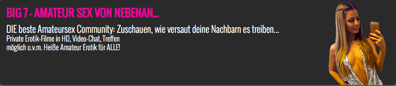 Frau mit tiefem Dekolletee auf Big 7 Werbung